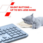 CANYON HKB-W01 bezvadu tastatūra, 2,4 GHz, 104 taustiņi, rozā