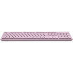 CANYON HKB-W01 bezvadu tastatūra, 2,4 GHz, 104 taustiņi, rozā