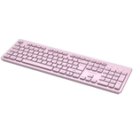CANYON HKB-W01 bezvadu tastatūra, 2,4 GHz, 104 taustiņi, rozā