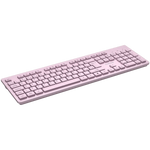 CANYON HKB-W01 bezvadu tastatūra, 2,4 GHz, 104 taustiņi, rozā