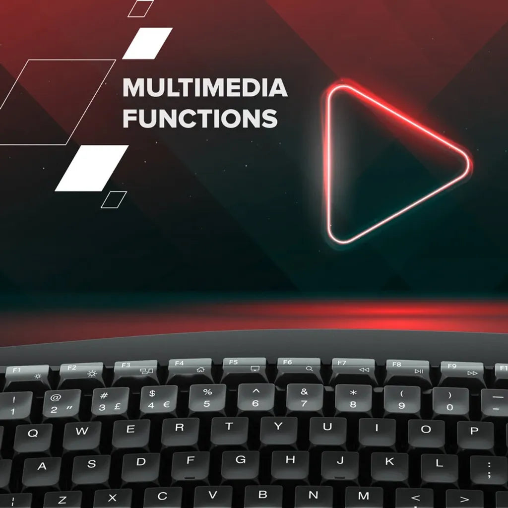 CANYON HKB-W6 bezvadu tastatūra, 2,4 GHz/Bluetooth, 105 taustiņi, melna