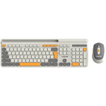 CANYON HSET-W5 bezvadu tastatūras un peles komplekts, 2,4 GHz, bēšs