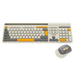 CANYON HSET-W5 bezvadu tastatūras un peles komplekts, 2,4 GHz, bēšs
