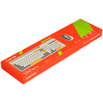 CANYON HSET-W5 bezvadu tastatūras un peles komplekts, 2,4 GHz, bēšs