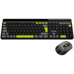 CANYON HSET-W5 bezvadu tastatūras un peles komplekts, 2,4 GHz, melns