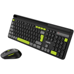 CANYON HSET-W5 bezvadu tastatūras un peles komplekts, 2,4 GHz, melns