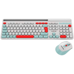 CANYON HSET-W5 bezvadu tastatūras un peles komplekts, 2,4 GHz, balts