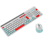 CANYON HSET-W5 bezvadu tastatūras un peles komplekts, 2,4 GHz, balts