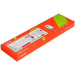 CANYON HSET-W5 bezvadu tastatūras un peles komplekts, 2,4 GHz, balts