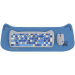 CANYON HSET-W6 Kitty bezvadu tastatūras un peles komplekts, zils