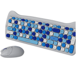 CANYON HSET-W6 Kitty bezvadu tastatūras un peles komplekts, zils