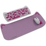CANYON HSET-W6 Kitty bezvadu tastatūras un peles komplekts, rozā