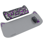 CANYON HSET-W6 Kitty bezvadu tastatūras un peles komplekts, violets