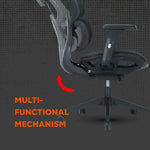 CANYON Ventra MOCH01 ergonomisks spēļu krēsls, līdz 136 kg, melns