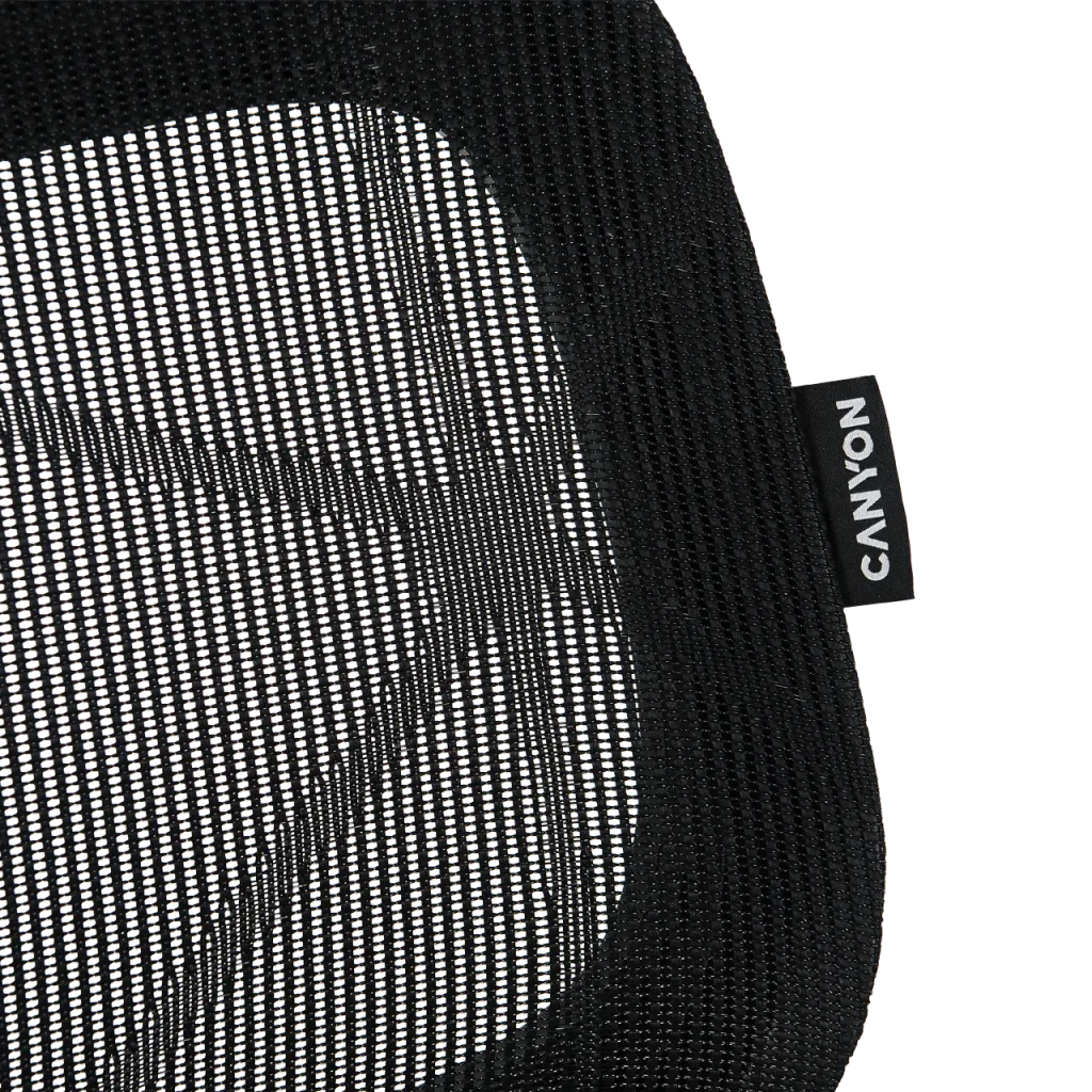 CANYON Ventra MOCH01 ergonomisks spēļu krēsls, līdz 136 kg, melns