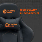 CANYON Irida RGBCH03 RGB spēļu krēsls, līdz 150 kg, melns