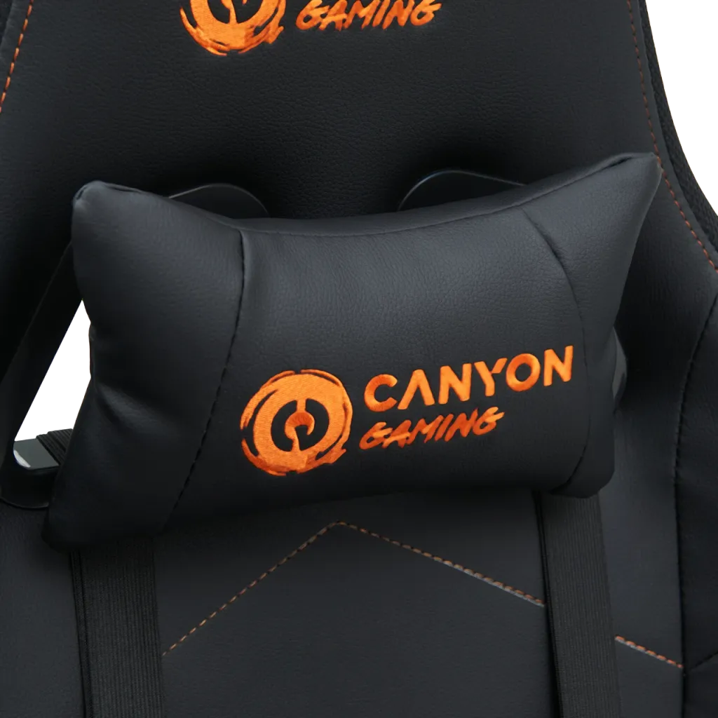 CANYON Irida RGBCH03 RGB spēļu krēsls, līdz 150 kg, melns