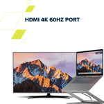 CANYON OnStand 2 klēpjdatora statīvs ar 6in1 USB-C HUB, 100W PD, 4K