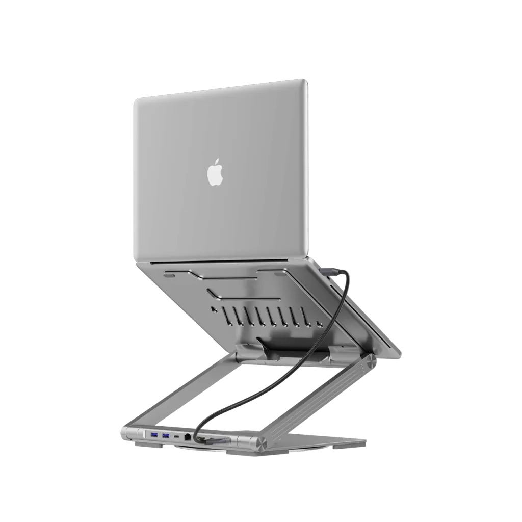 CANYON OnStand 2 klēpjdatora statīvs ar 6in1 USB-C HUB, 100W PD, 4K
