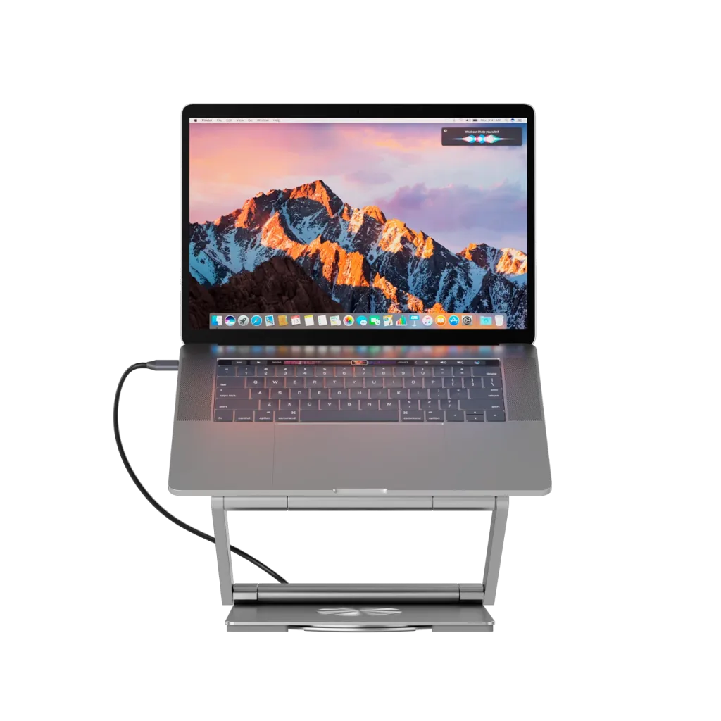 CANYON OnStand 2 klēpjdatora statīvs ar 6in1 USB-C HUB, 100W PD, 4K