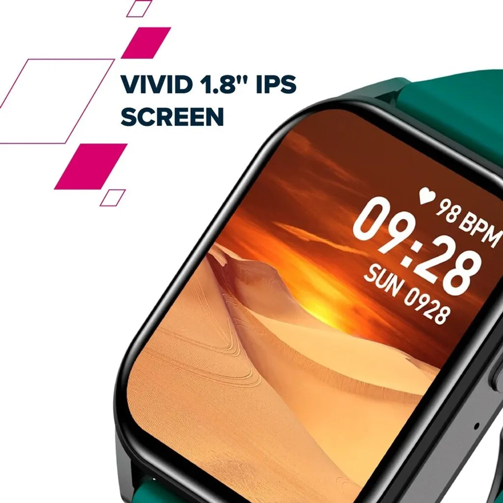 CANYON Chatter SW-58 viedpulkstenis 1.8" IPS, BT zvani, IP67, zaļš