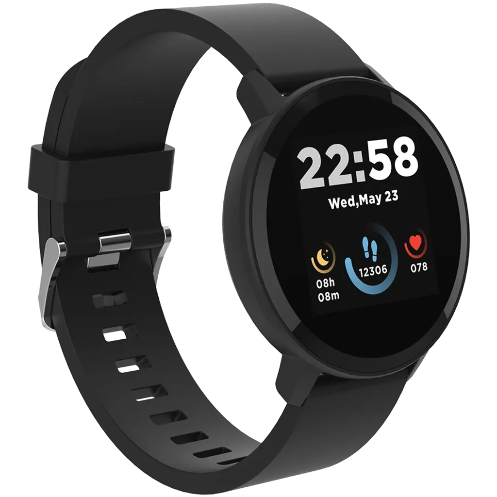 CANYON Lollypop SW-63 viedpulkstenis 1.3" IPS, IP68, melns