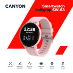 CANYON Lollypop SW-63 viedpulkstenis 1.3" IPS, IP68, rozā