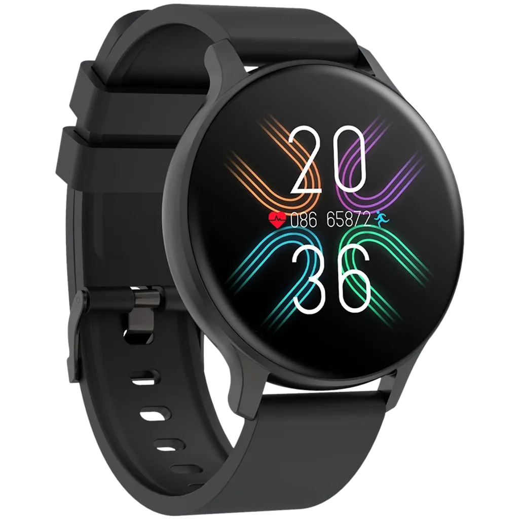 CANYON Badian SW-68 viedpulkstenis 1.28" TFT, IP68, melns