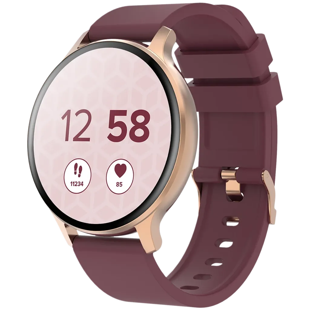 CANYON Badian SW-68 viedpulkstenis 1.28" TFT, IP68, rozā zelts/sarkans