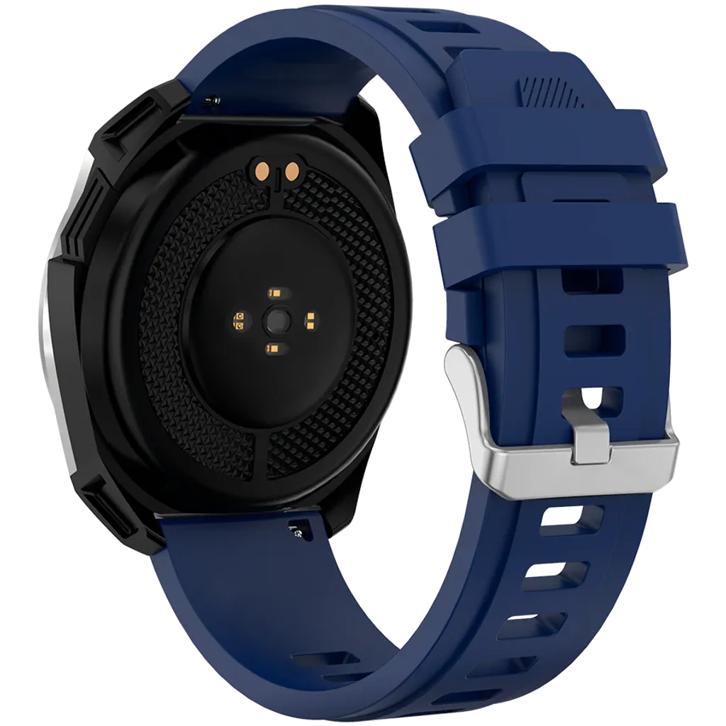 CANYON Maverick SW-83 GPS viedpulkstenis 1.32" IPS, IP68, sudraba/zils