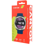 CANYON Maverick SW-83 GPS viedpulkstenis 1.32" IPS, IP68, sudraba/zils