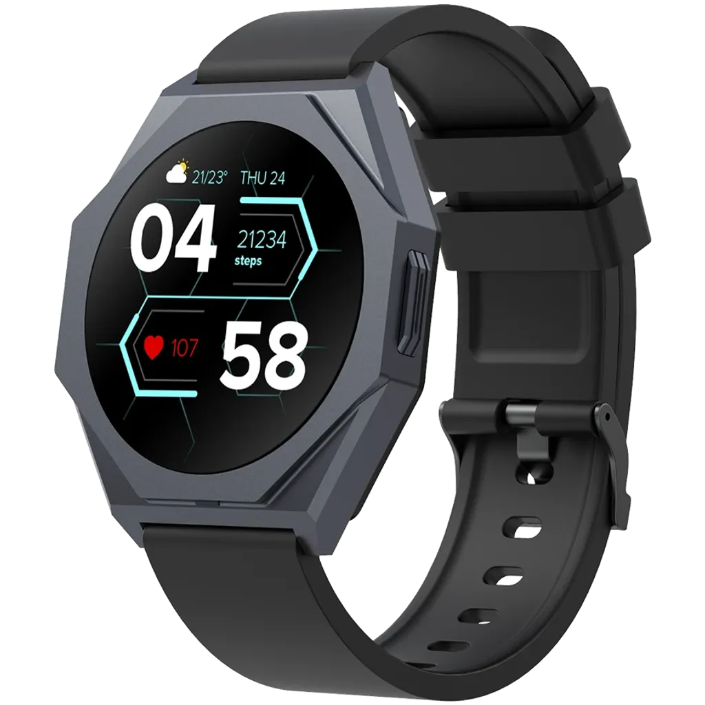 CANYON Otto SW-86 viedpulkstenis 1.3" LTPS, IP68, melns