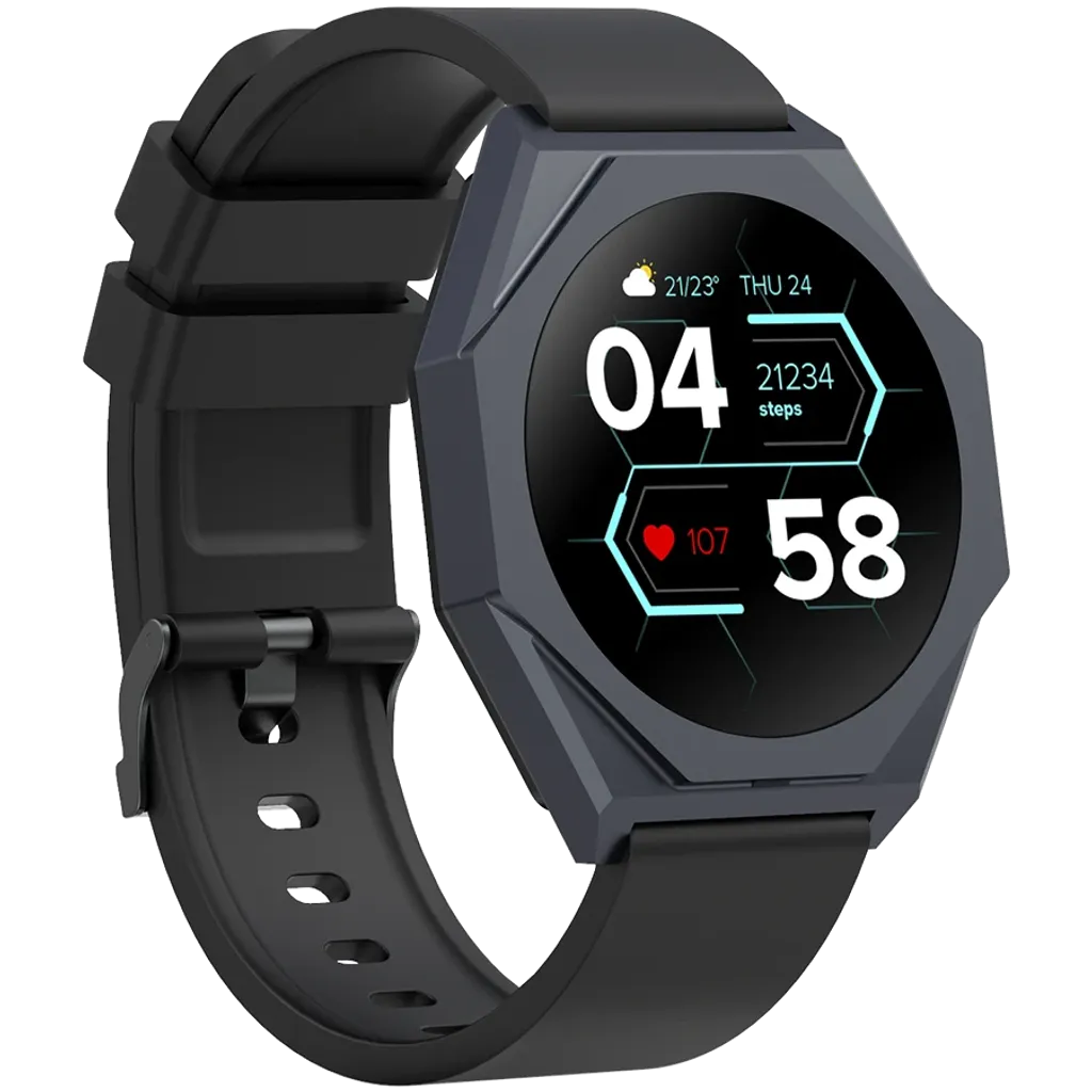 CANYON Otto SW-86 viedpulkstenis 1.3" LTPS, IP68, melns