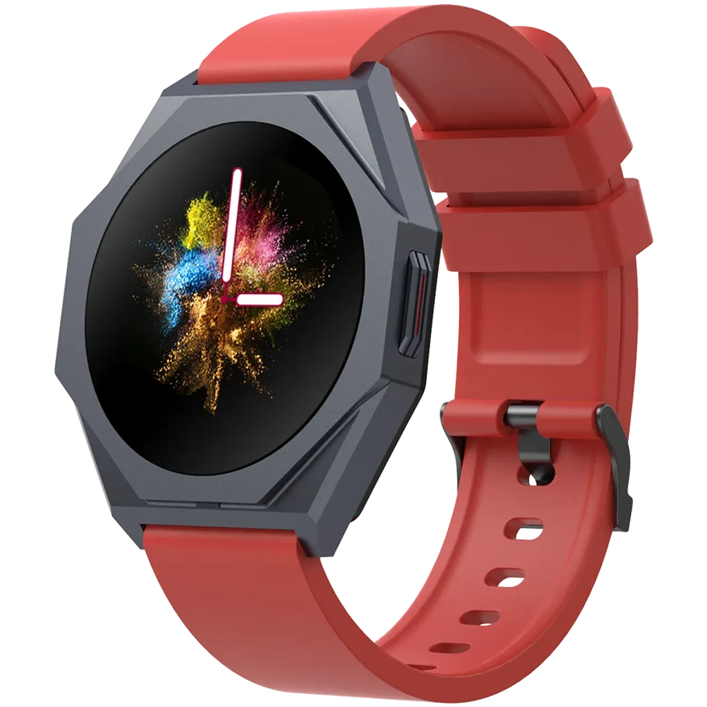 CANYON Otto SW-86 viedpulkstenis 1.3" LTPS, IP68, sarkans
