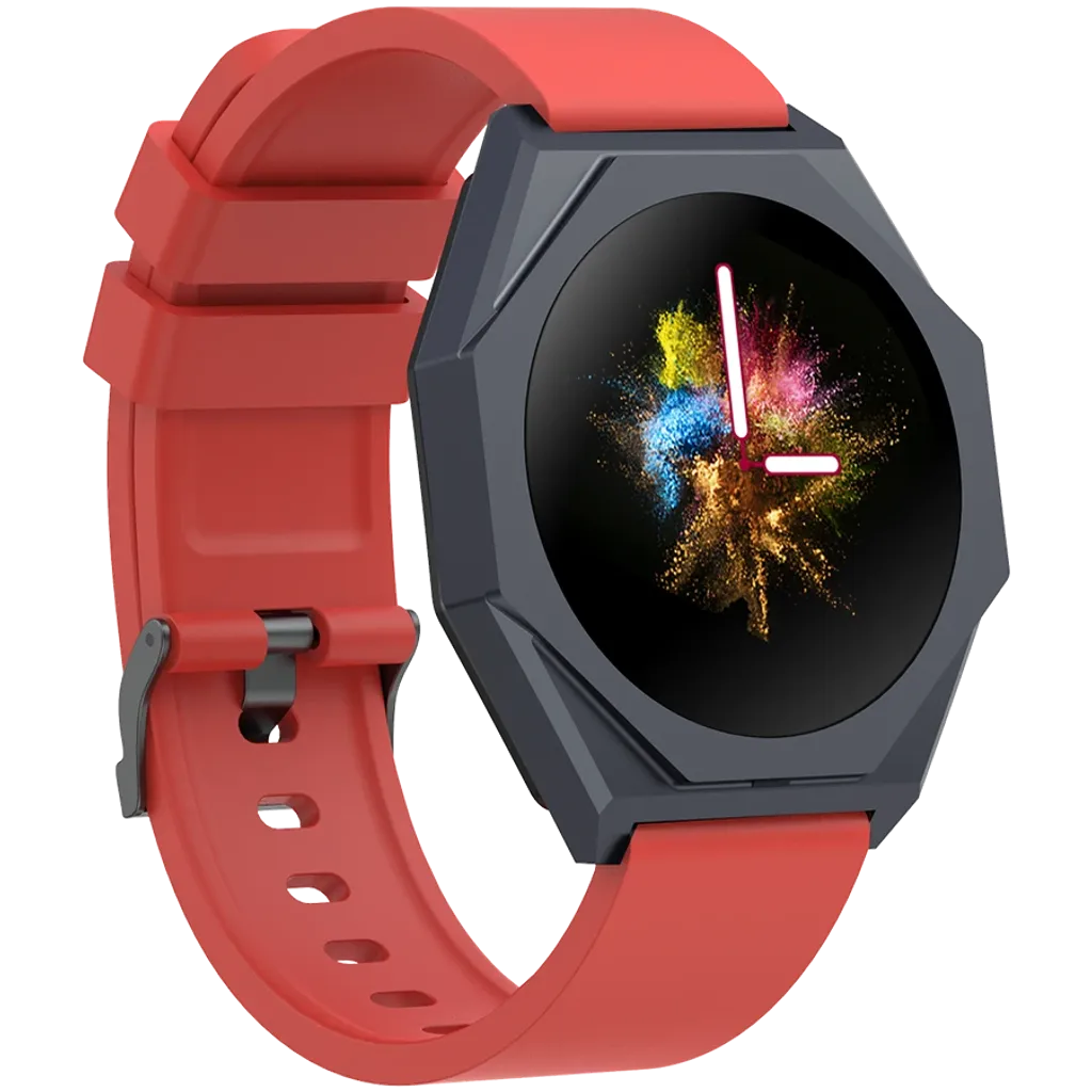 CANYON Otto SW-86 viedpulkstenis 1.3" LTPS, IP68, sarkans