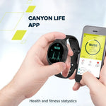 CANYON Hexagon SW-88 viedpulkstenis 1.43" AMOLED, BT zvani, IP67, melns