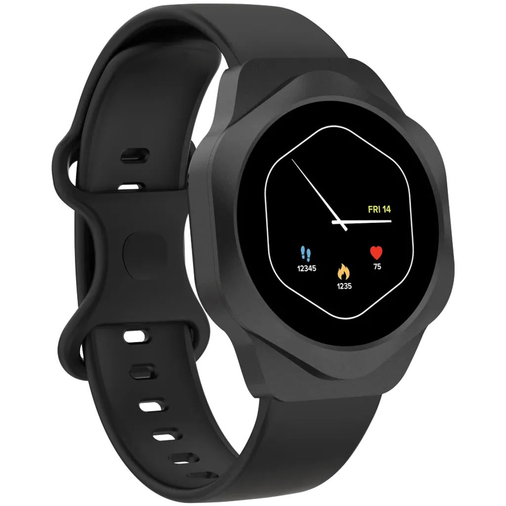 CANYON Hexagon SW-88 viedpulkstenis 1.43" AMOLED, BT zvani, IP67, melns