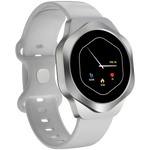 CANYON Hexagon SW-88 viedpulkstenis 1.43" AMOLED, BT zvani, IP67, sudraba