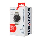 CANYON Hexagon SW-88 viedpulkstenis 1.43" AMOLED, BT zvani, IP67, sudraba