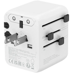 CANYON OnTour 20 universāls GaN III ceļojumu adapteris 20W, EU/UK/US/AUS