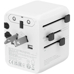 CANYON OnTour 20 universāls GaN III ceļojumu adapteris 20W, EU/UK/US/AUS