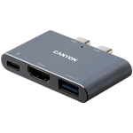 CANYON DS-1 3-in-1 Thunderbolt 3 dokstacija, HDMI, USB 3.0, 100W PD
