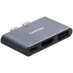 CANYON DS-1 3-in-1 Thunderbolt 3 dokstacija, HDMI, USB 3.0, 100W PD