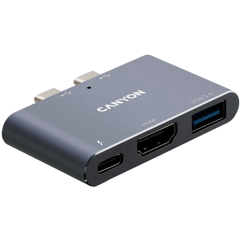 CANYON DS-1 3-in-1 Thunderbolt 3 dokstacija, HDMI, USB 3.0, 100W PD