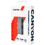 CANYON DS-1 3-in-1 Thunderbolt 3 dokstacija, HDMI, USB 3.0, 100W PD