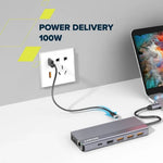 CANYON DS-16 USB-C 13 portu HUB, 100W PD, 2×HDMI 4K 60 Hz, DP