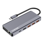 CANYON DS-16 USB-C 13 portu HUB, 100W PD, 2×HDMI 4K 60 Hz, DP