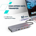 CANYON DS-16 USB-C 13 portu HUB, 100W PD, 2×HDMI 4K 60 Hz, DP