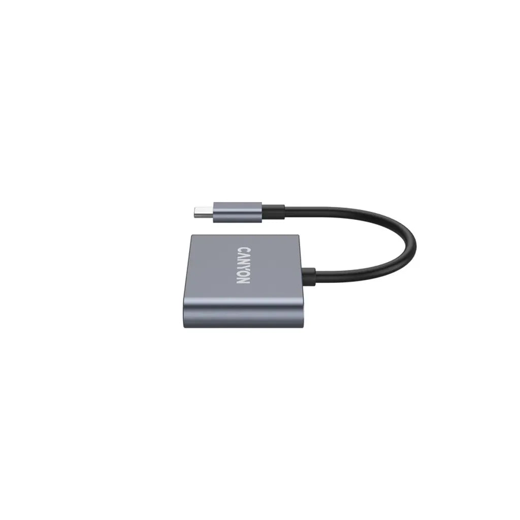 CANYON DS-3 3-portu USB-C HUB, 2×USB-A + USB-C, 10Gbit/s, pelēks