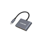 CANYON DS-3 3-portu USB-C HUB, 2×USB-A + USB-C, 10Gbit/s, pelēks